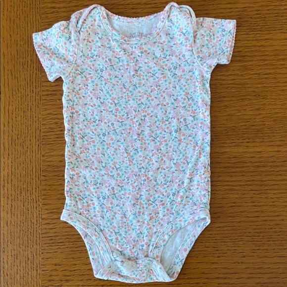 3 Girls 9M Floral Kids One Pieces Set Short Sleeved - Picture 2 of 7